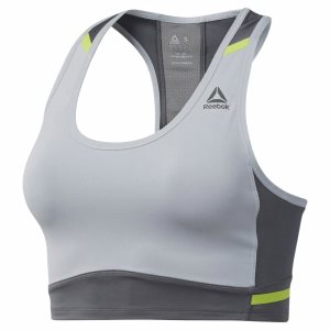 Crop Top Damskie Reebok Boston Track Club Szare PL 20YEMFC